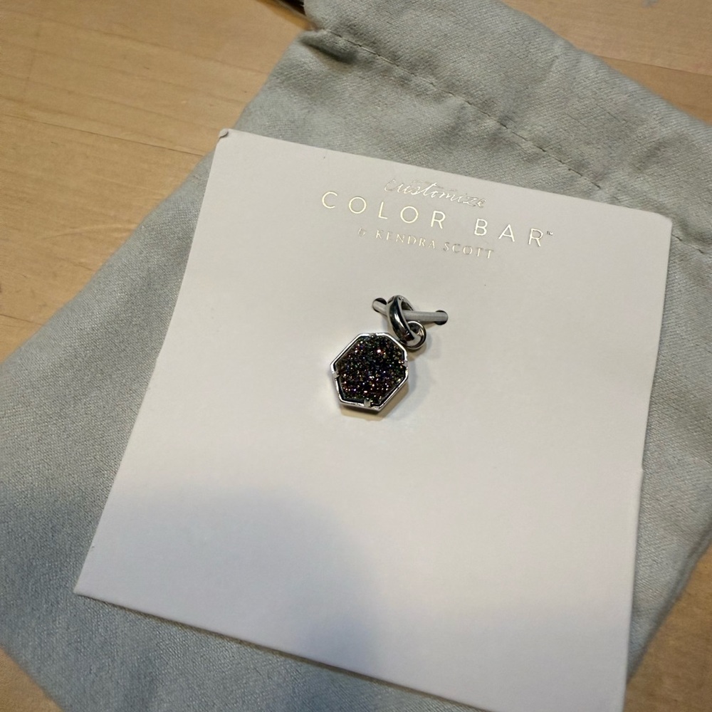 Kendra Scott Black Drusy Charm
